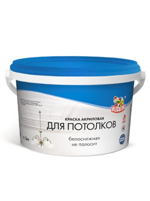 ВДК для потолков Olecolor акриловая белая база А 26,0кг