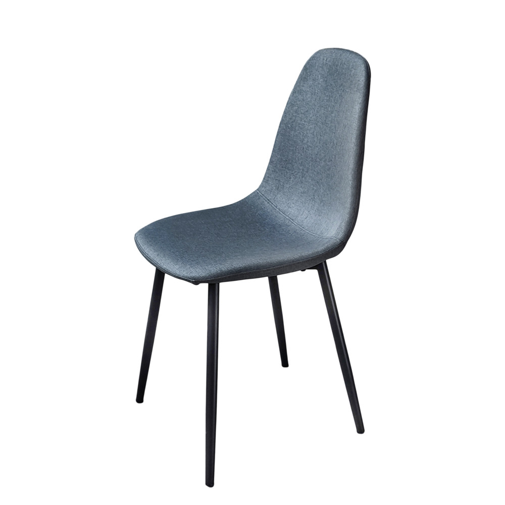 Стул металлический Baizheng 85×40×43 см, текстиль, темно-серый, до 150 кг