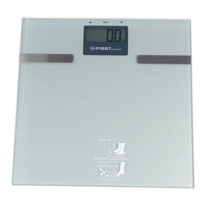 Весы напольные электронные стекло 150 кг дисплей 35.6 мм память прозрачно-серый First