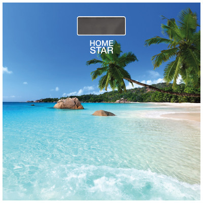 Весы напольные электронные стекло 180 кг 26*26 см дисплей HS-6001P HomeStar