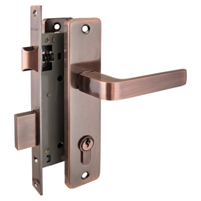 Замок врезной 126/1 AC ст.медь  АЛЛЮР