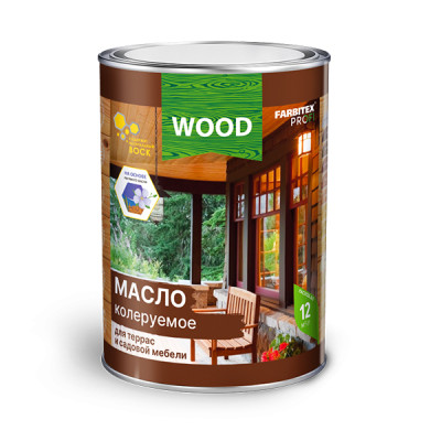 Масло колер для тер и мебели венге 0.45 л(8)FARBITEX ПРОФИ WOOD Масло колер для тер и мебели венге 0.45 л(8)FARBITEX ПРОФИ WOOD