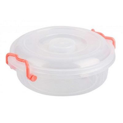 Контейнер пластиковый 3 л 30 *275*110 мм круглый с ручками прозрачный Альтернатива Контейнер пластиковый 3 л 30 *275*110 мм круглый с ручками прозрачный Альтернатива