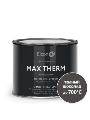 Эмаль термостойкая 700°C Elcon темный шоколад 0,4кг Эмаль термостойкая 700°C Elcon темный шоколад 0,4кг