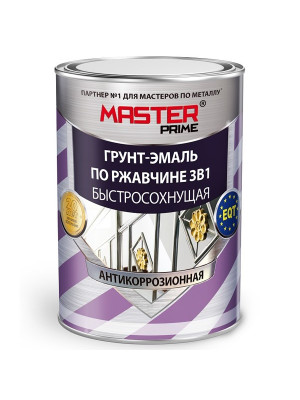 Грунт-эмаль по ржавчине 3в1 алкидная FARBITEX PROFI MASTER шоколадная быстросохнущая 2,0л