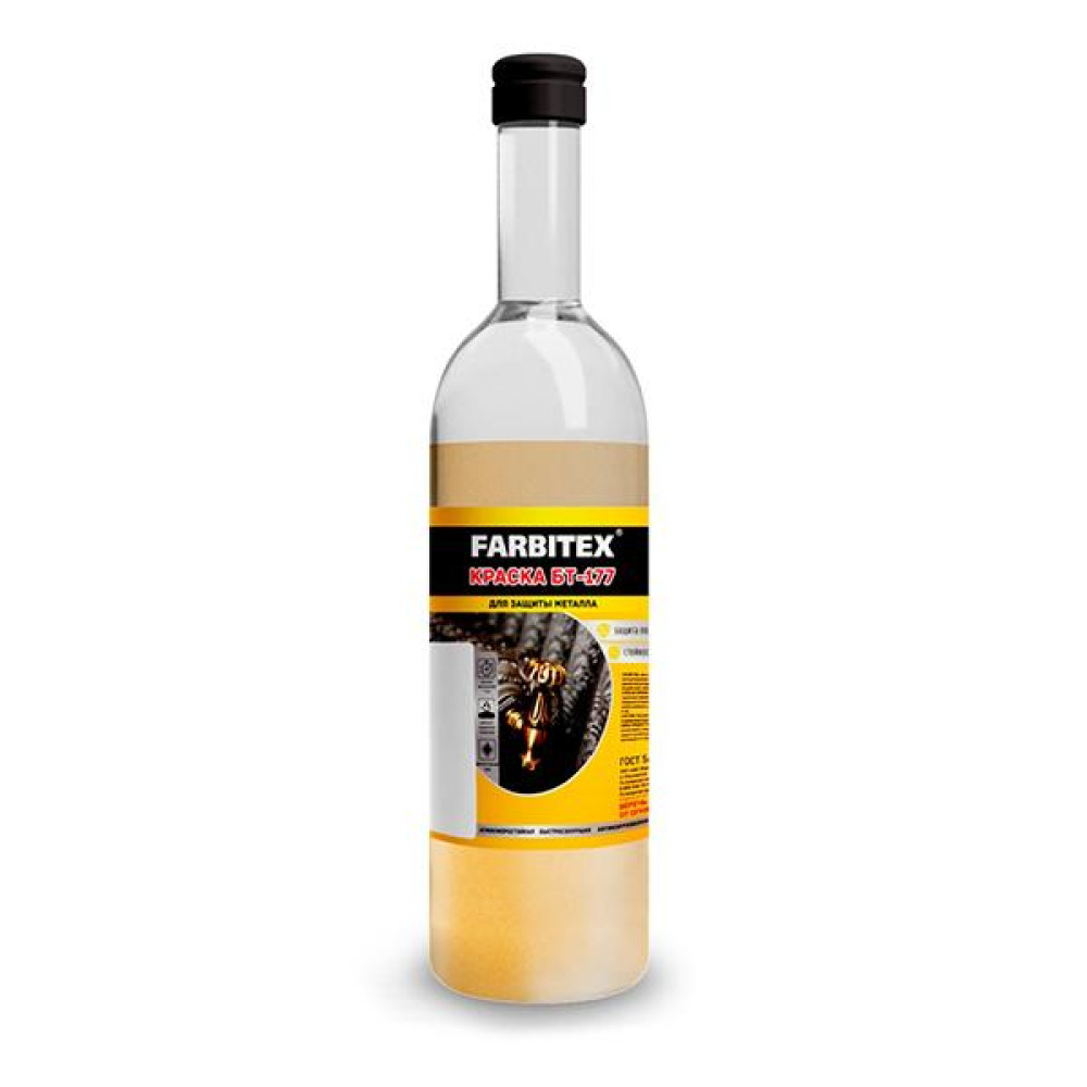 Краска БТ-177 Бронза 0,5л (12) FARBITEX