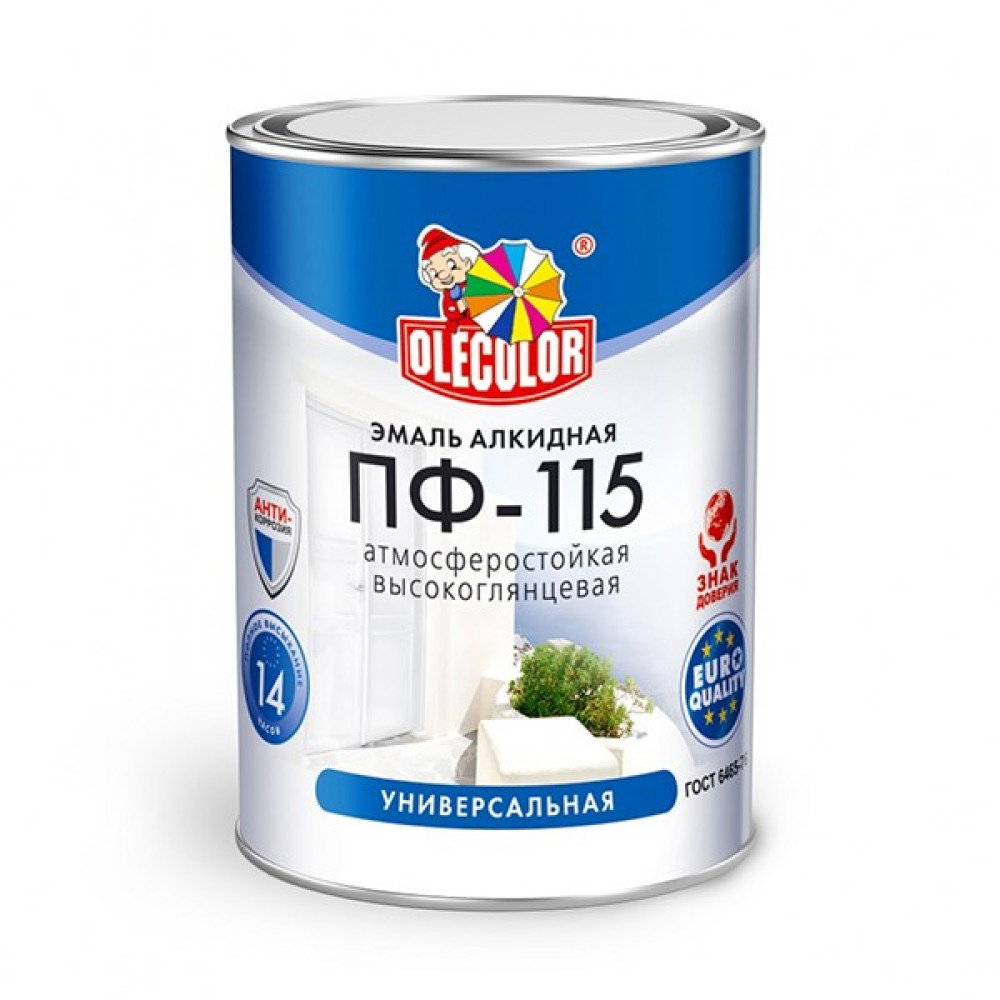 Эмаль алкидная ПФ-115 OLECOLOR синяя 10 кг