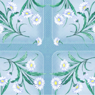 164/1 клеёнка Колорит на ткани 1,30*25м голубая