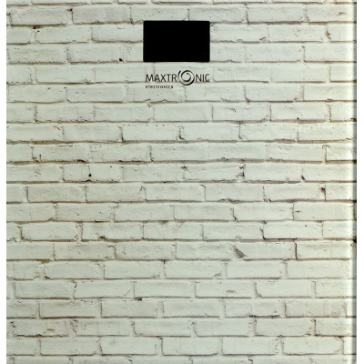 Весы напольные электронные стекло 180 кг 26*26 см Кирпичная стена серый Maxtronic