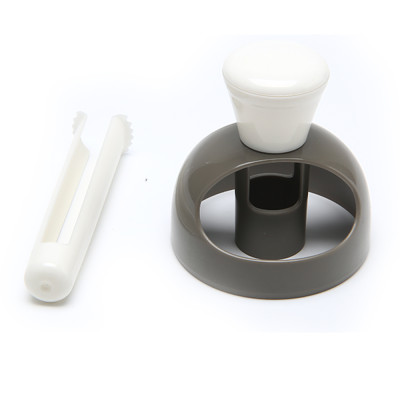 Форма пластиковая для вырезки теста 8*8/11*2 см круг бело-серый Baizheng