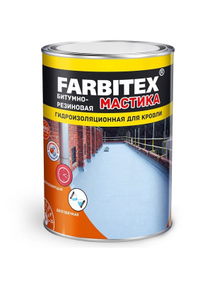 Мастика для гидроизоляции FARBITEX битумно-резиновая 4кг Мастика для гидроизоляции FARBITEX битумно-резиновая 4кг