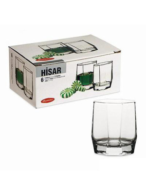 Набор стеклянный стопок 6 пр 60 мл Hisar Pasabahce Набор стеклянный стопок 6 пр 60 мл Hisar Pasabahce