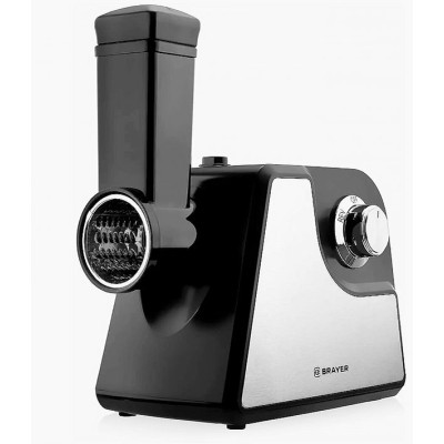 Мясорубка 1350 Вт 2 кг/мин реверс 2 диска 4 насадки черный Brayer
