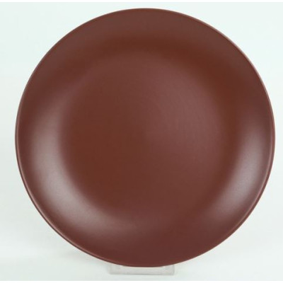 Тарелка керамическая обеденная 27 см темно-коричневый Alfa Мфк