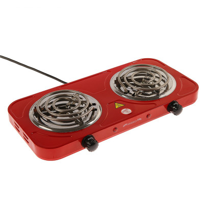Электроплита двухконфорочная 2 кВт спираль красная EN-904R Energy