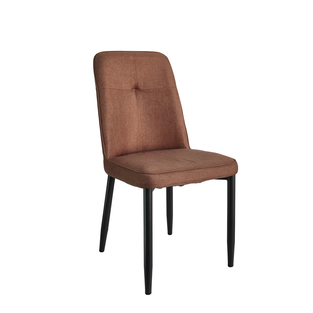 Стул металлический Baizheng 87×53×45 см, текстиль, коричневый, до 150 кг