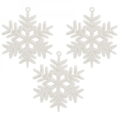 Набор елочных игрушек 3 ш Снежинки Волшебная страна