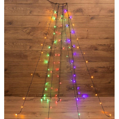 Гирлянда светодиодная  1,8 м 126 led 7 нитей 220 В с кольцом мультиколор Neon-night