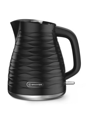 Чайник пластиковый электрический 1,7 л 2,2 кВт черный BR1057BK Brayer