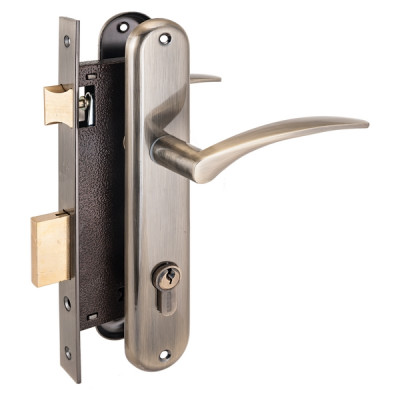 Замок врезной 0211 AB ст.бронза  АЛЛЮР