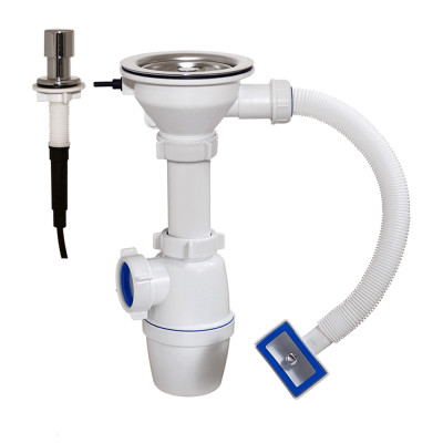 Сифон для мойки 3 1/2 бут. с вып. полуавтомат прямоуг. перелив (кнопка-грибок, под D-16мм) ОРИО Сифон для мойки 3 1/2 бут. с вып. полуавтомат прямоуг. перелив (кнопка-грибок, под D-16мм) ОРИО