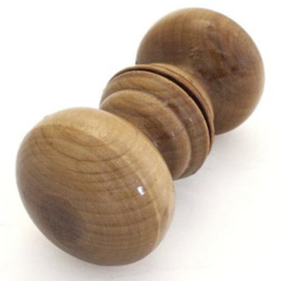 Ручка-кнопка деревянная классика большая, лак светлая