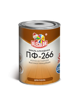 Эмаль алкидная ПФ-266 OLECOLOR золотистая для пола 5,0кг