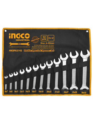 Набор ключей рожковых 12 шт, (6-32мм) INGCO HKSPA2142 INDUSTRIAL