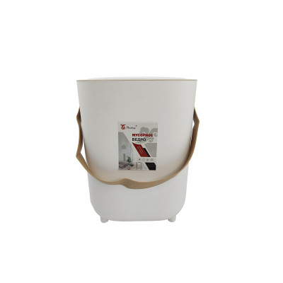 Ведро пластиковое для мусора 16 л 210*250*310 мм сенсорное с ручкой серая крышка Baizheng Ведро пластиковое для мусора 16 л 210*250*310 мм сенсорное с ручкой серая крышка Baizheng